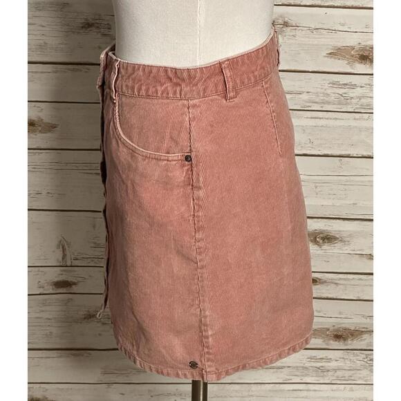 Roxy dusty rose classic casual corduroy A-line mini skirt Size Medium/10 - Picture 3 of 8